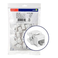 Leviton 5G110-BW5 Extreme Catogary 5e UTP Quickport Jack White 25-pack picture