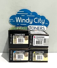 Lexmark C544X1 Set C544X1KG, C544X1CG, C544X1MG, C544X1YG Genuine Sealed NEW picture