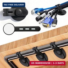 Cable Management Under Desk, 2026 New Upgraded Cord Organizer, Silicone Cable Ti picture