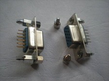 20 pcs D-Sub 15 pin Female PCB Connector 3 Rows with Screw New picture