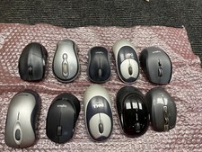 Used Mixed Lot of  10 Wireless Scroll Wheel Mouses No Receivers picture