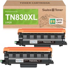 swiss toner Compatible TN830XL TN830 830XL Black 2-Pack, 2-Pack  picture