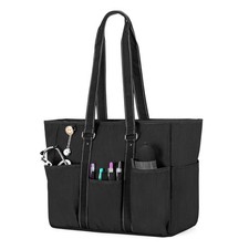 Damero Nurse Tote Bags, Nurse Bag with Padded Laptop Sleeve and Mutiple Pockets picture