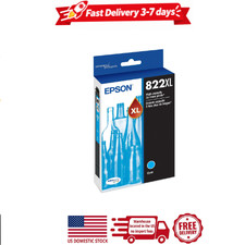 2 pack epson 822xl, cyan high-capacity ink cartridges picture