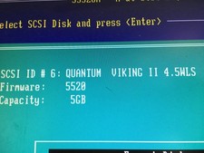 Quantum Viking II 4.5WLS  P/N: PX04L011 4.5S 5GB 68PIN SCSI Hard drive Tested picture