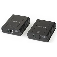 StarTech.com USB 2.0 Extender Over Cat5/Cat5e/Cat6 Ethernet Cable Black picture