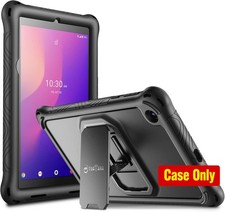 FINTIE Black Case for 8-inch Alcatel Joy Tab 2 Tablet 2020 - Shockproof, Kicksta picture