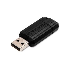 Verbatim 128GB USB Flash Drive Black Push Pull Sliding Design Portable Storage picture