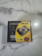 Fellowes 98310 CD Jewel Case Black Pack of 10 new sealed  picture