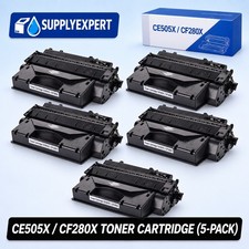 5x High Yield CE505X 05X Toner Cartridge For HP LaserJet P2055d P2055dn P2055x picture