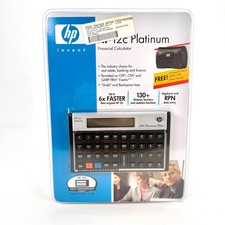 HP 12c Platinum Financial Calculator New Sealed Retro Hewlett Packard HP12c picture