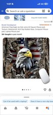 Wild American Bald Eagle Mouse Pad 9.5