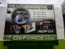 NVIDIA GEFORCE FX5200 AGP PNY TECHNOLOGIES GRAPHICS CARD 256MB DDR  picture