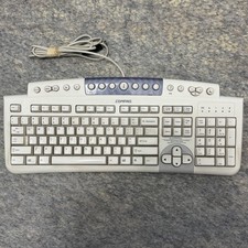 Compaq KU-9978 Vintage USB Multimedia Keyboard White Retro PC Music Controls picture