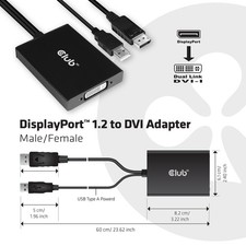 CLUB 3D B.V CAC-1010 Displayport To Dual Link Dvi-D Hdcp On Version Active picture