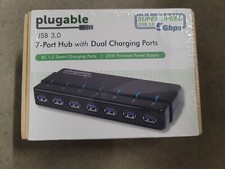 Plugable 7 Port USB 3.0 Hub with Dual Charging Ports 5 Gbps - Brand New picture