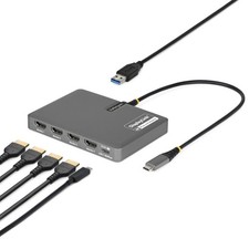 StarTech USB-C to Quad HDMI 4K60 Workstation Dock, 140W PD, DisplayLink | Wor... picture