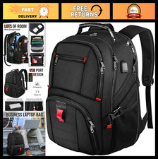 Extra Large Water Resistant Laptop Backpack for Travel & Work, USB Charging Port picture