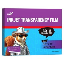 30 Sheets Pintable Transparency Film Acetate Clear Sheets for Crafts 8.5x11 O... picture