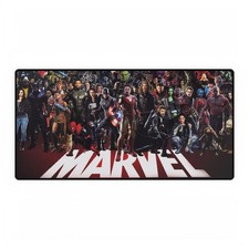 Marvel Studios Cinematic Universe Heroes Ensemble White Logo Mouse Pad Desk Mats picture