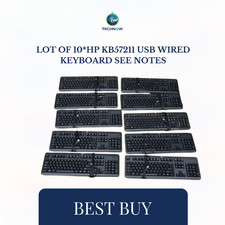 Lot of 10*HP KB57211 USB Wired Keyboard SEE NOTES picture