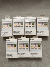 Lot of 7 NORTH Figural Key Cap Pack - Beige Keycaps with Cactus, Boot, Horseshoe picture
