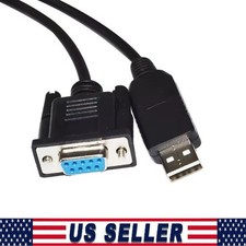 3.9 Ft USB 2.0 to Female DB9 RS232 Serial Converter 9 Pin Adapter Cable PDA picture