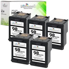 5PK Fits HP 98 Black Ink Cartridge C9364WN for Deskjet Office PhotoSmart Printer picture