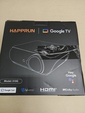 Happrun 510G Google TV Projector 1080P Native 4K Supported Portable Open Box picture