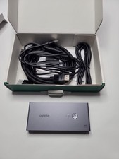 UGREEN Displayport KVM Switch 2 in 1 Out, 8K@60Hz, Aluminum, 4 USB3.0 Ports picture