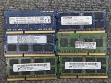 Lot of 6 Assorted 4GB 1Rx8 PC3L-12800S DDR3 Laptop SODIMM RAM Memory picture