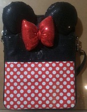 Disney Parks Authentic Original Sequin Minnie Crossbody/Tablet Bag. D-TECH picture