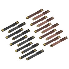 Pack of 20 Leather Cable Straps Cable Ties, Cord Organizer, Portable Cable Ma... picture