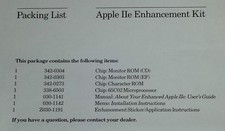Apple IIe Enhancement Kit Apple  e A2M2052 3 x ROMs/EPROMs (UK, US, IT, FR, DE) picture