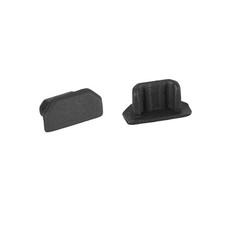 20 Pcs Black  Silicone Micro USB Anti-Dust Stopper Cap Cover picture