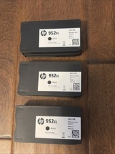 Genuine HP 952XL High Yield Black Ink OfficeJet No Boxes. picture