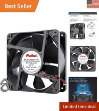 12V 120mm Dual Ball Bearing Cooling Fan - 125 CFM High Airflow, Quiet Operation picture