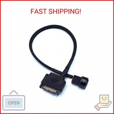 OPSFALCON 2 Pack SATA to 3 Pin / 4 Pin PMW 12V PC Case Fan Power Adapter Cable, picture