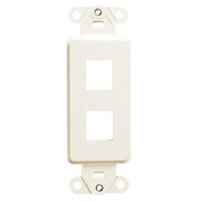Leviton 41642-I Quickport Decora Insert 2-Port Ivory picture