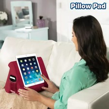 ONTEL BURGANDY PILLOW PAD TABLET STAND 3 VIEWING MULTI-ANGLE SOFT -  BURGUNDY picture