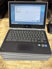 Lot Of 5 HP Chromebook x360 11 G3 EE N4020 1.10GHz 4GB RAM Touch W/ Chargers picture