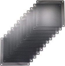 12 Pcs 120mm PVC Black PC Cooler Fan Dust Filter Dustproof Case Cover Computer M picture