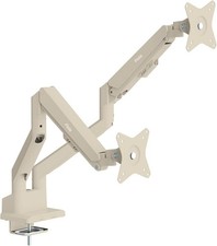 Pixio PS1D Wave Beige Dual Monitor Arm Beige 2-Screen picture