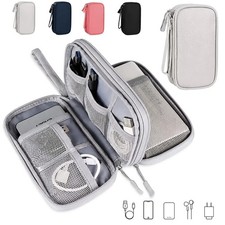 Travel Organizer Bag Cable Storage Pouch Case Portable Waterproof Double Layers picture