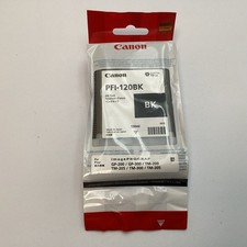 Canon PFI-120BK Black Ink Tank Cartridge 130ml TM-200 TM-300 Exp 03/2024 - New picture