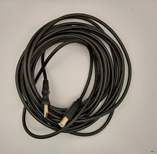 25FT Black USB Cable A - B fully working picture