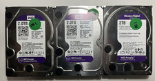 LOT OF 3 WD Purple WD20PURX 2TB 5400RPM 3.5