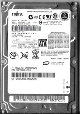 Fujitsu MHV2100BH 100GB Sata Hard Drive P/N: CA06672-B24500C1 F/W: 0080892C picture