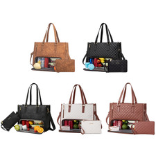 LOVEVOOK Lunch Tote Bag for Women, 15.6 inch Laptop Bag with Insulated Lunch picture