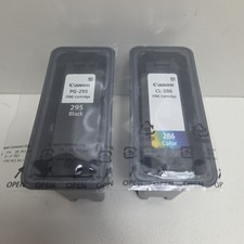 NEW GENUINE - CANON 295 + 286 BLACK + COLOR Ink Combo - 7165C004 Sealed Cases picture